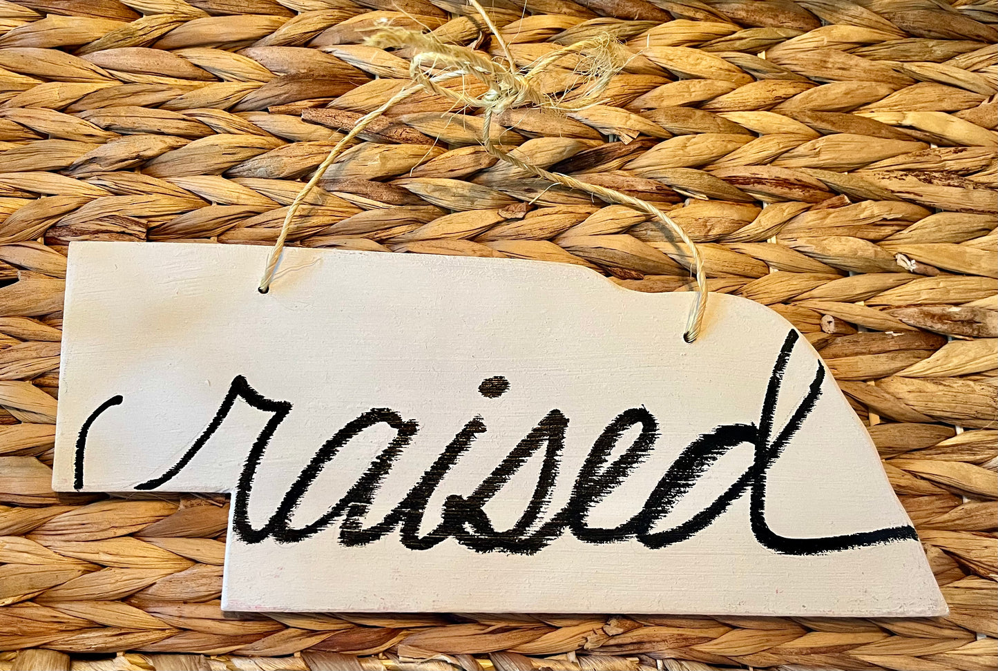 State Ornaments - Red w/pin stripes