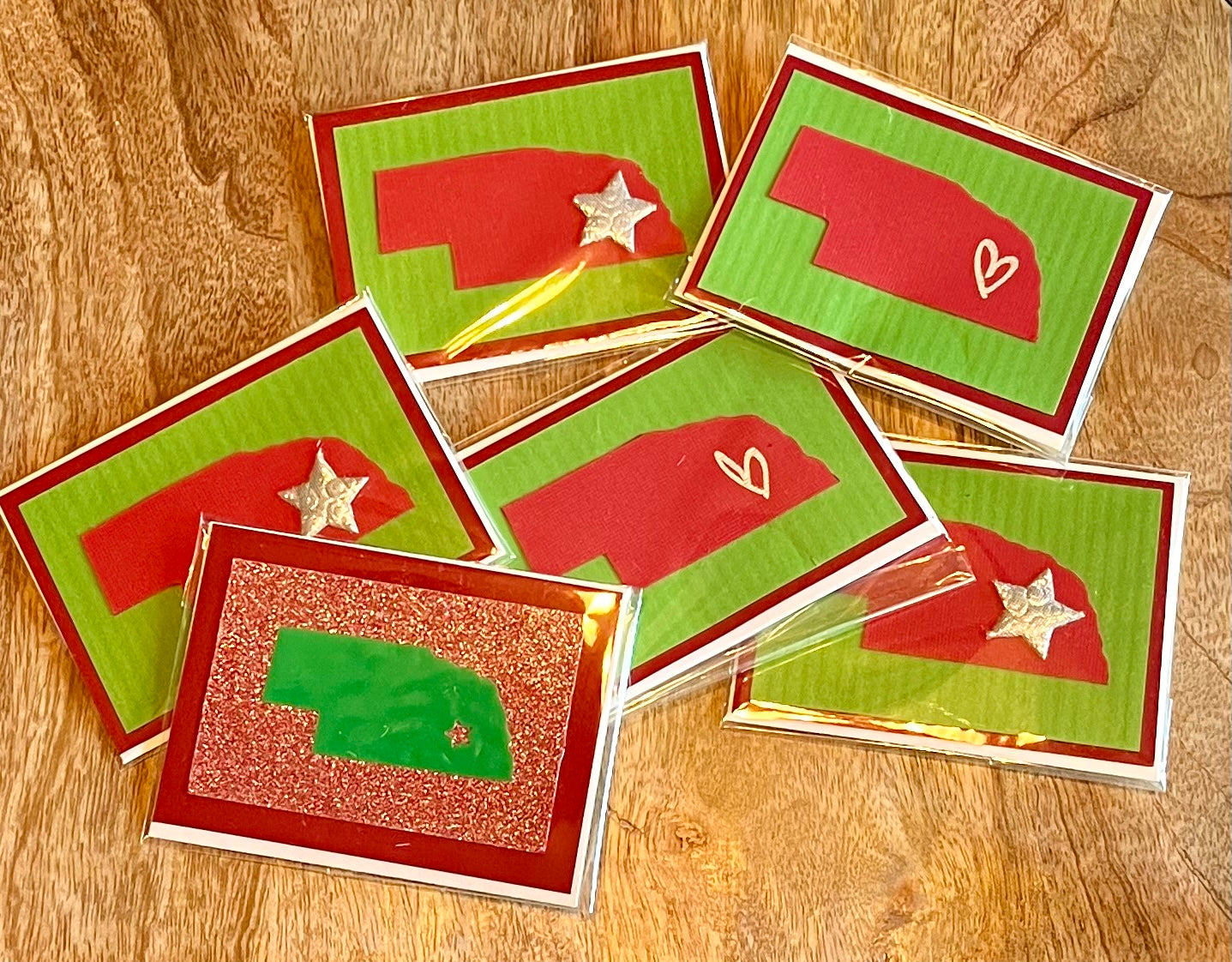 Individual Card Gift Tag - Nebraska State