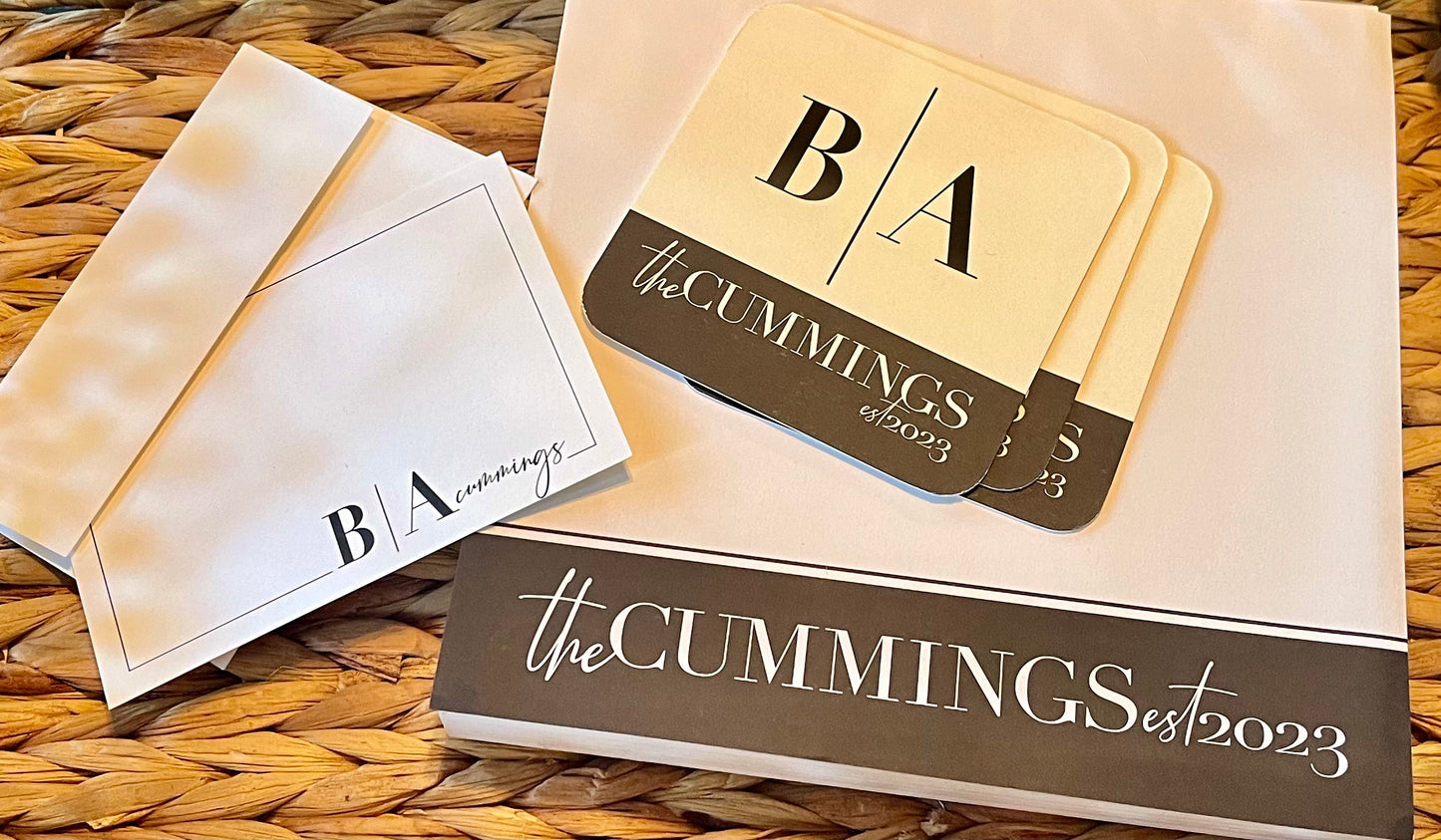 Monogram Paper Set - Self Checkout at Creative Collabs