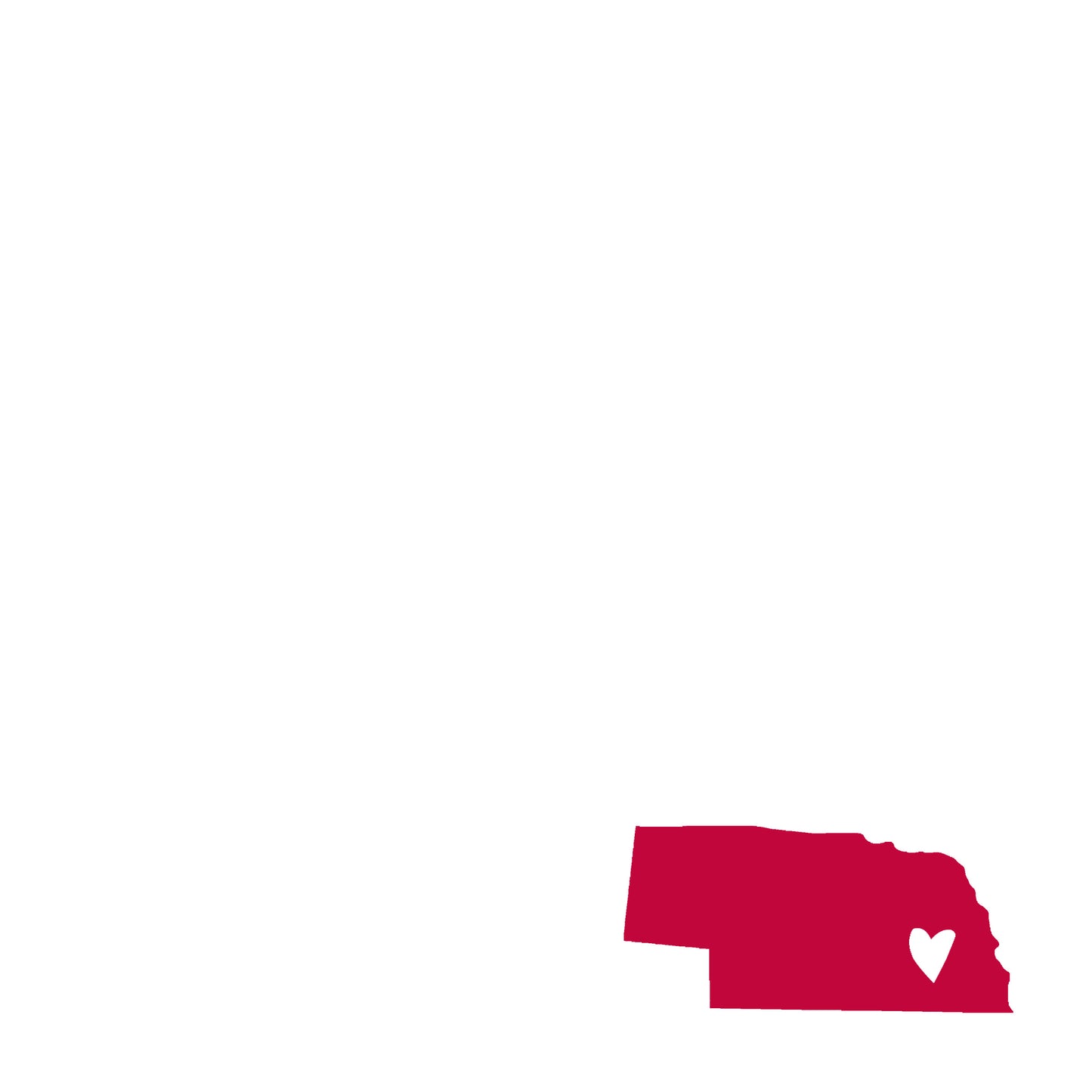 8X8 Note Pad - State w/heart