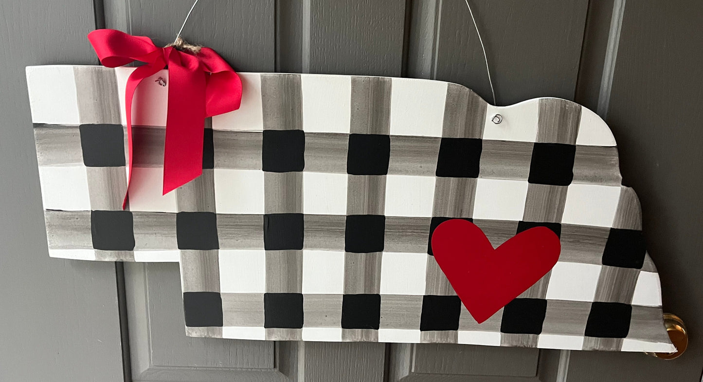State Black and White Buffalo Plaid - Self Checkout at Creative Collab Collection