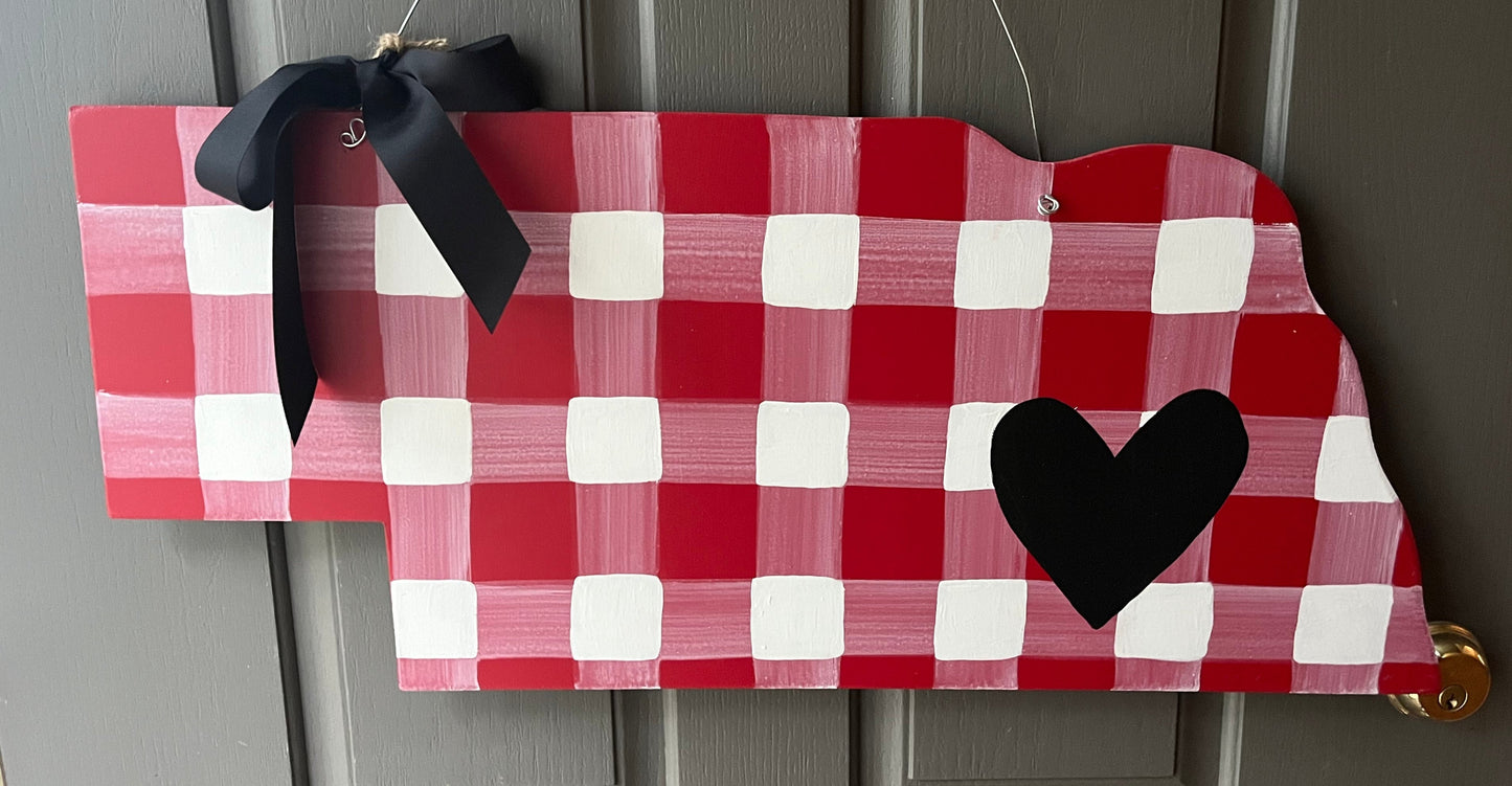 State Red and White Buffalo Plaid - Self Checkout at Creative Collab Collection