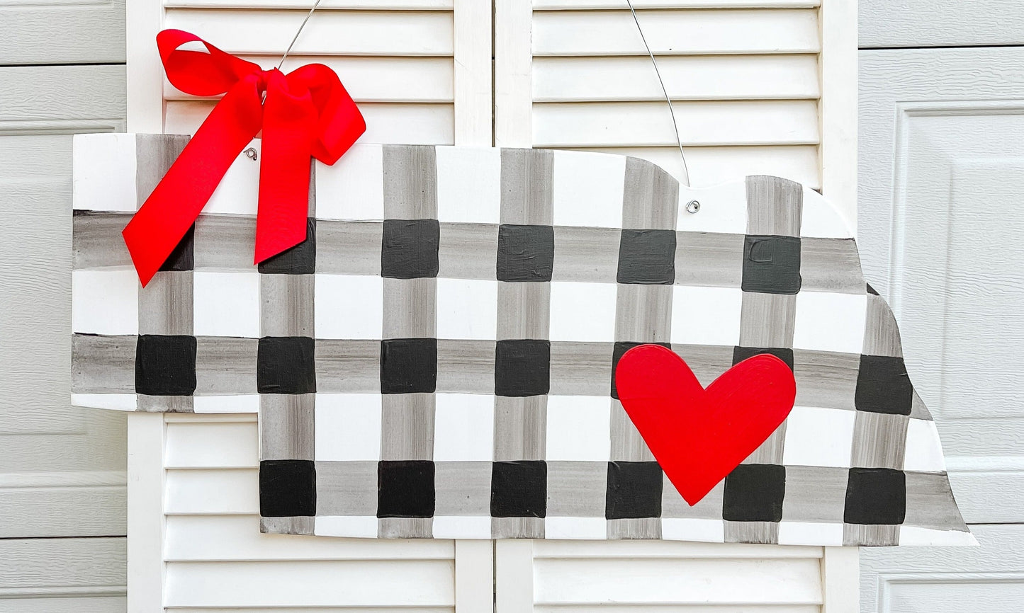 State Black and White Buffalo Plaid - Self Checkout at Creative Collab Collection