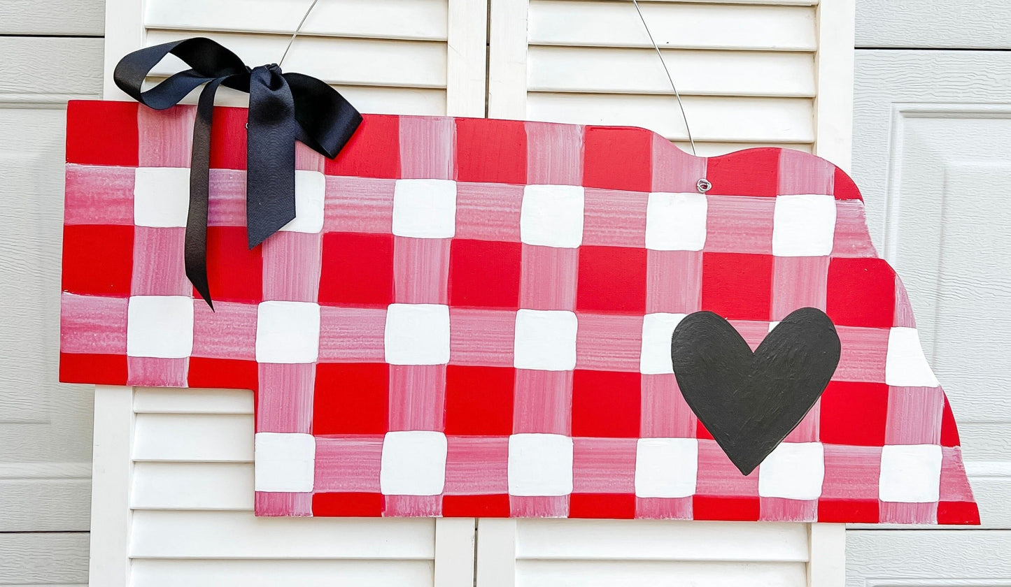 State Red and White Buffalo Plaid - Self Checkout at Creative Collab Collection