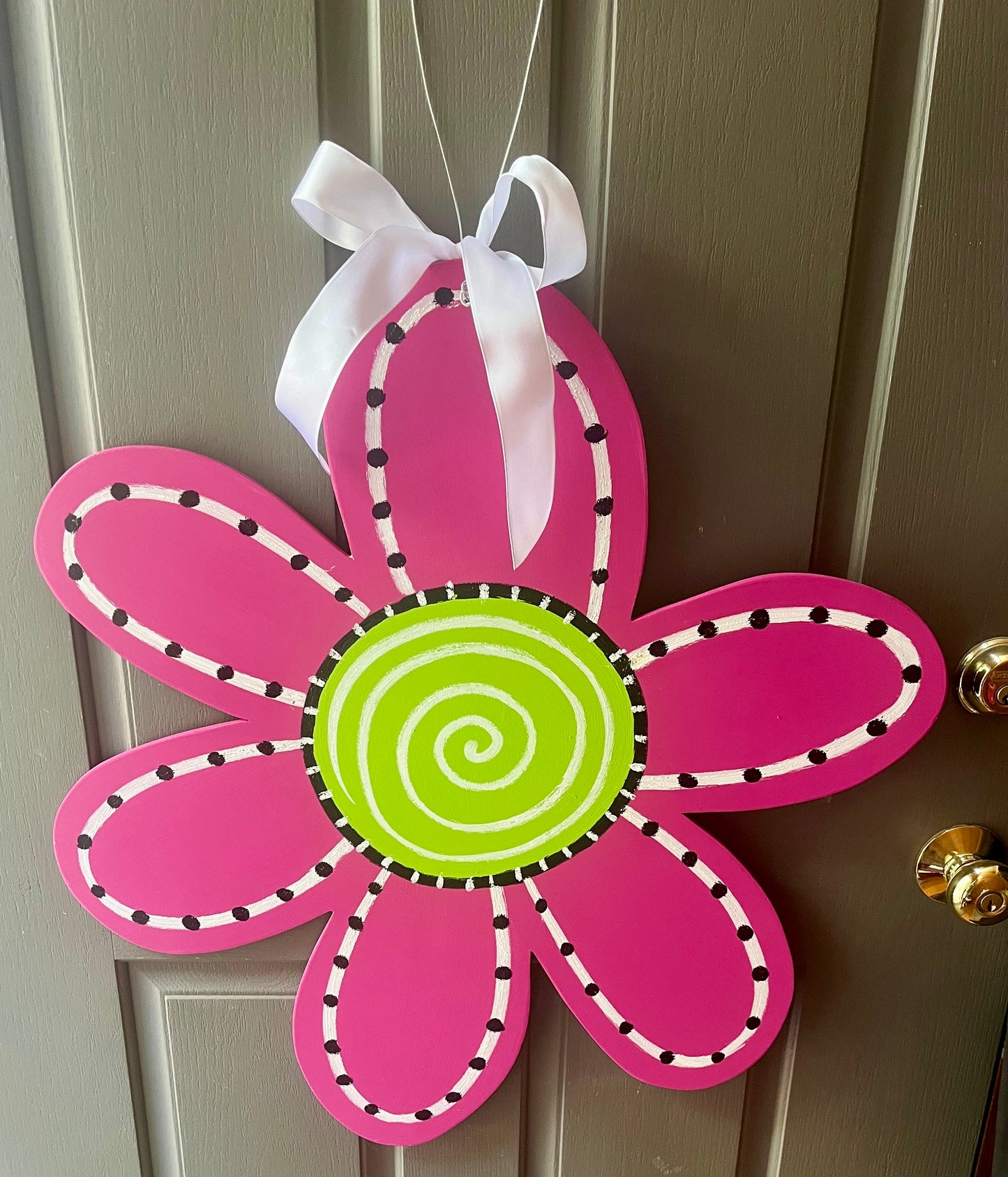 Pink/Lime Flower - Self Checkout at Creative Collab Collection