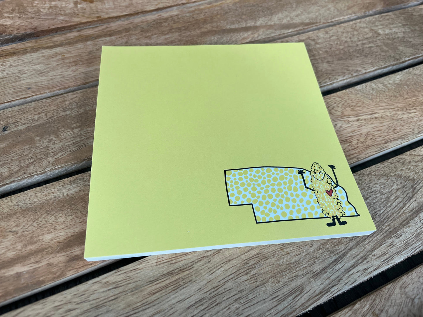 5.5X5.5 Notepad State with Corny Guy - Self Checkout at Creative Collabs