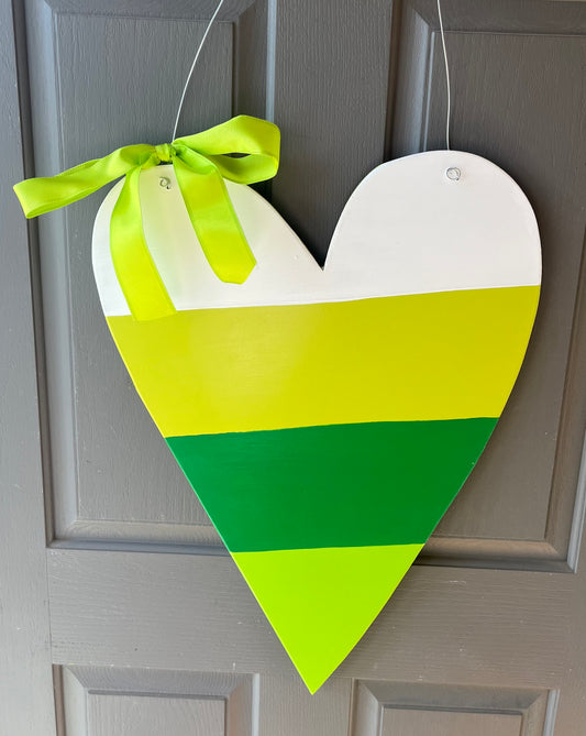 Striped Shamrock Heart