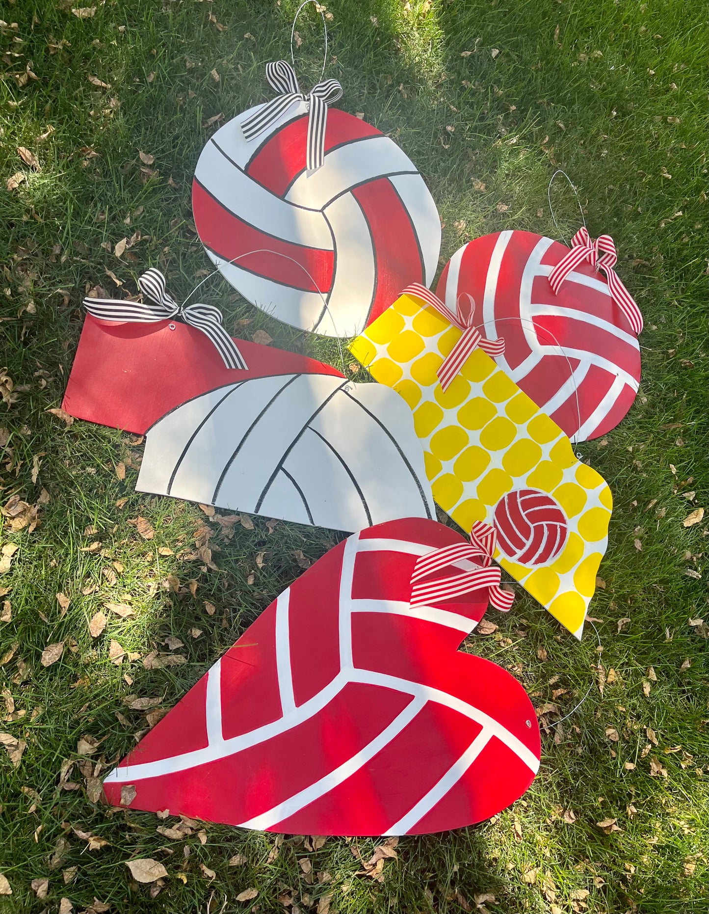 Volleyball Red, White & Black  - Self Checkout at Creative Collab Collection