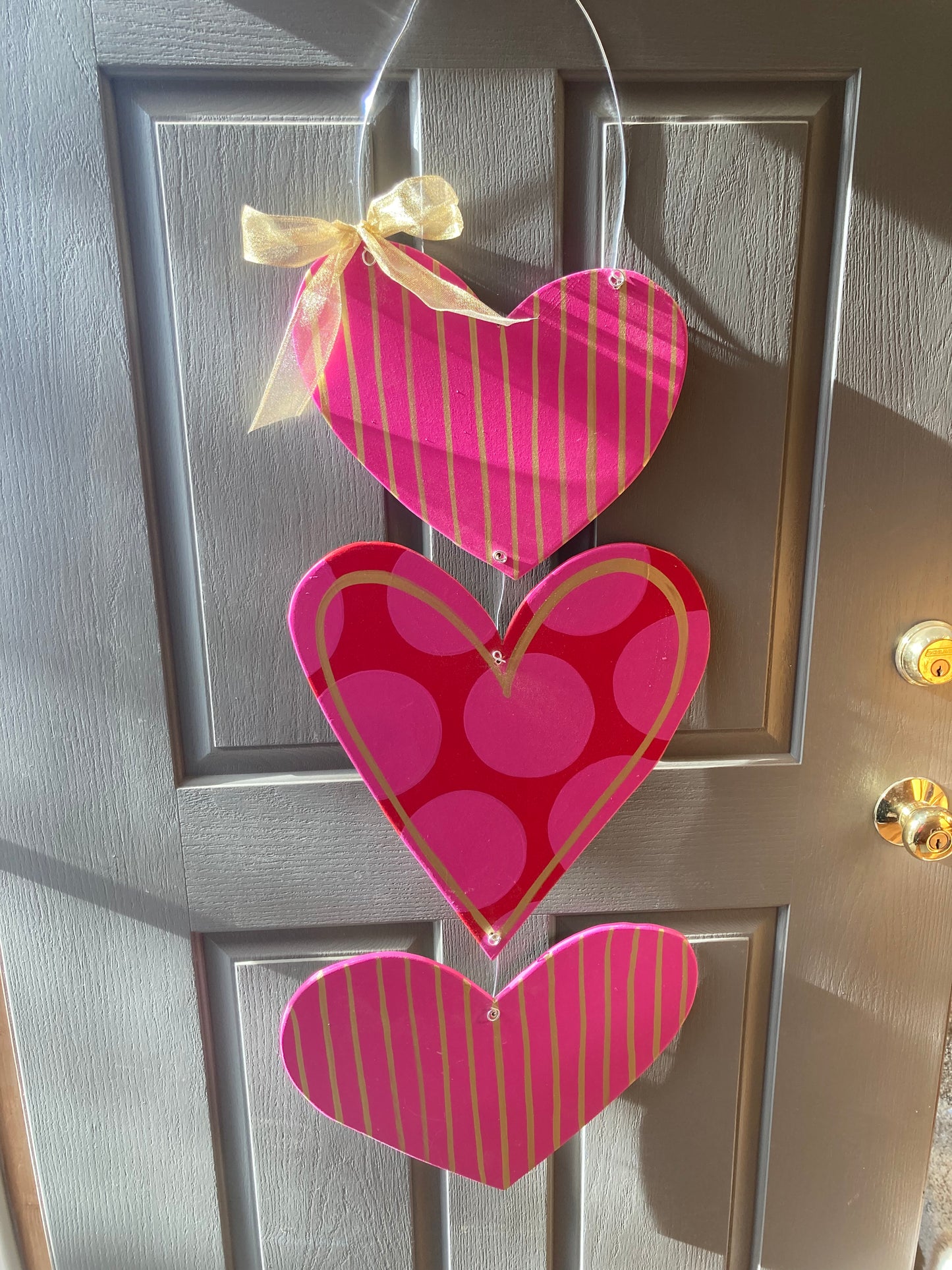 Heart Trio - Red & Hot Pink