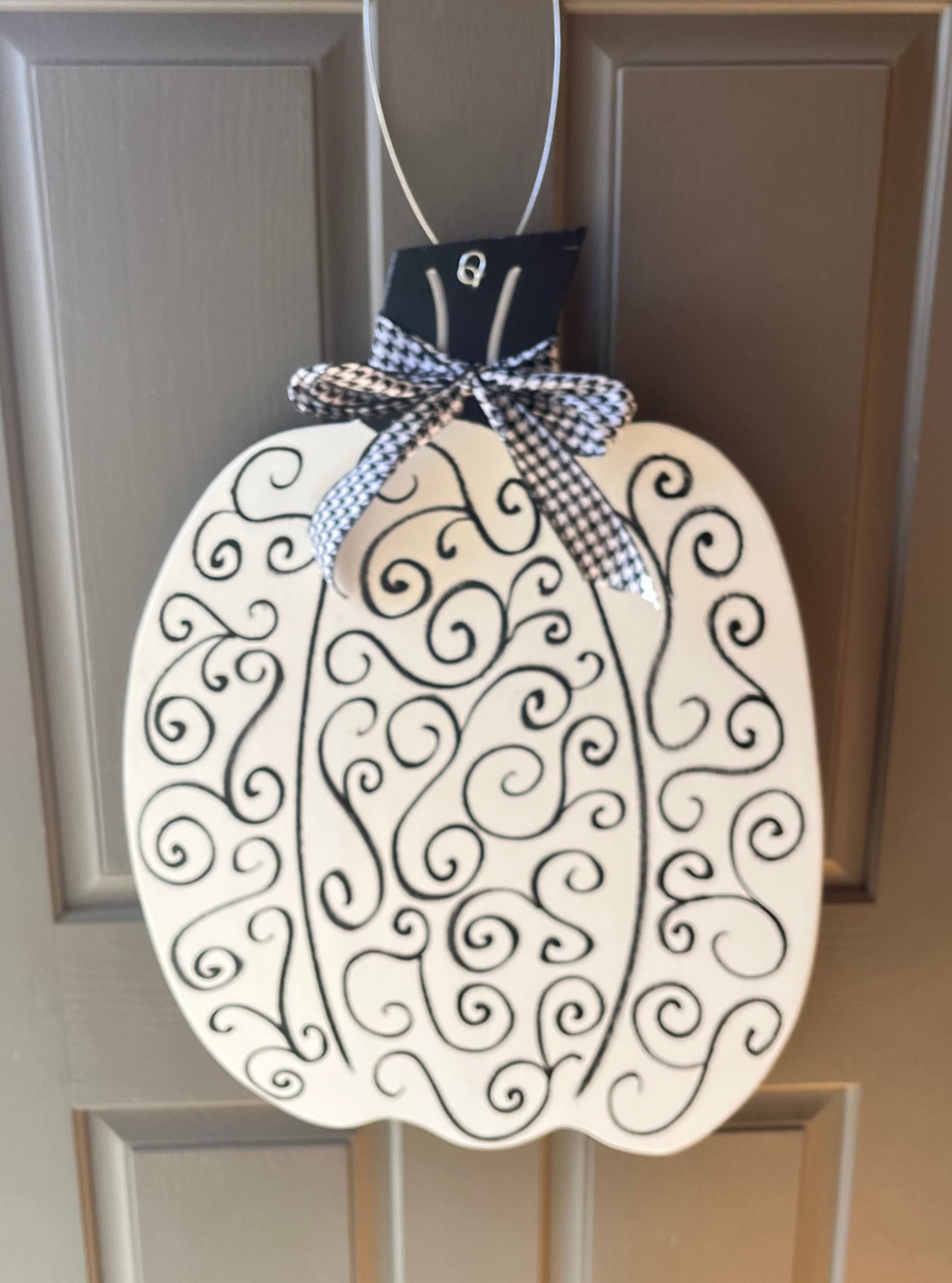Pumpkin White w/Filagree - Self Checkout at Creative Collab Collection