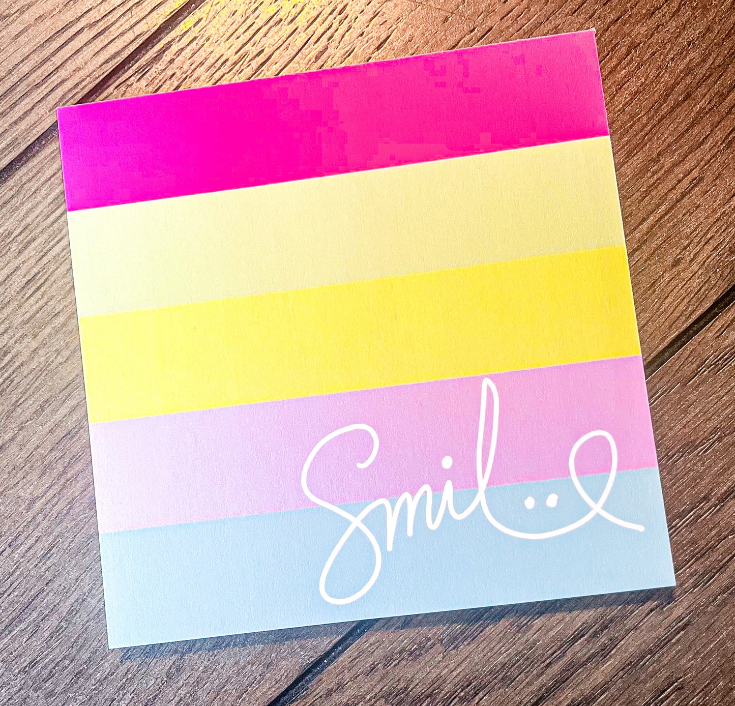 5.5X5.5 Notepad Smile - Self Checkout at Creative Collabs