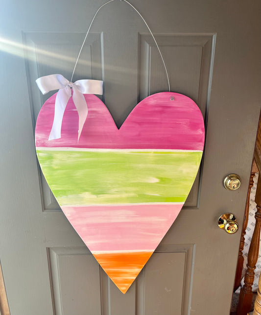 Bright Striped Heart - Self Checkout at Creative Collab Collection